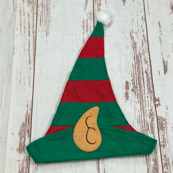 Christmas Elf Hat Felt Red & Green Sz OSFM - Picture 1 of 10